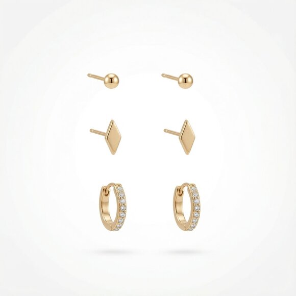 RACHEL Rachel Roy Jewelry - Rachel Roy Gold Earring Set
